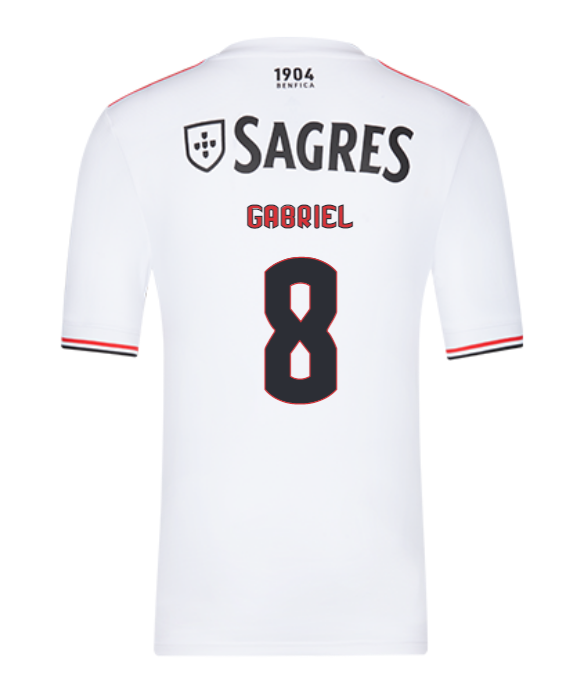 2021/22 Benfica Away Kit Soccer Jersey with Gabriel 8 printing